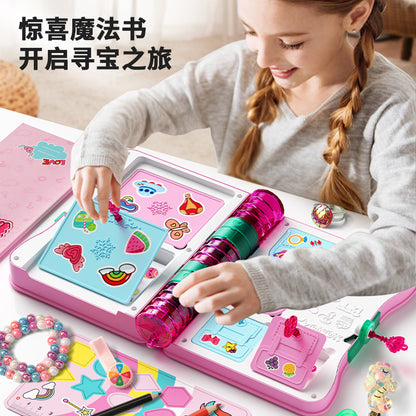 Treasure Box Magic Book Children's DIY Multifunctional Blind Box Toy Pretend Play Girl Stationery Birthday Gift Educational