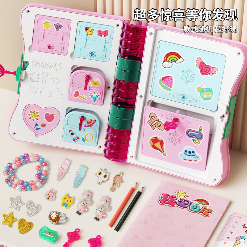 Treasure Box Magic Book Children's DIY Multifunctional Blind Box Toy Pretend Play Girl Stationery Birthday Gift Educational